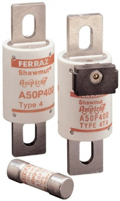 Ferraz Shawmut A50P450-4 Blade Fast-Acting Fuse: 450 A, 4-15/32" OAL, 2" Dia