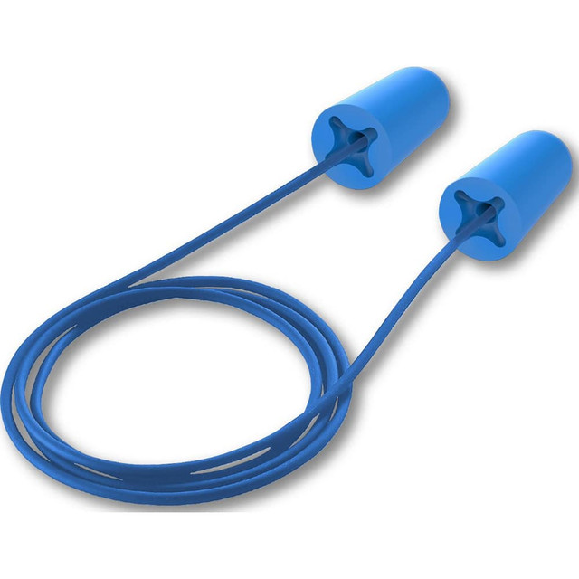 HexArmor. 18-30001 Earplugs; Attachment Style: Corded ; Noise Reduction Rating (dB): 32.00 ; Insertion Method: Roll Down ; Plug Shape: Taper End ; Plug Color: Blue ; Plug Material: Foam; Polyurethane