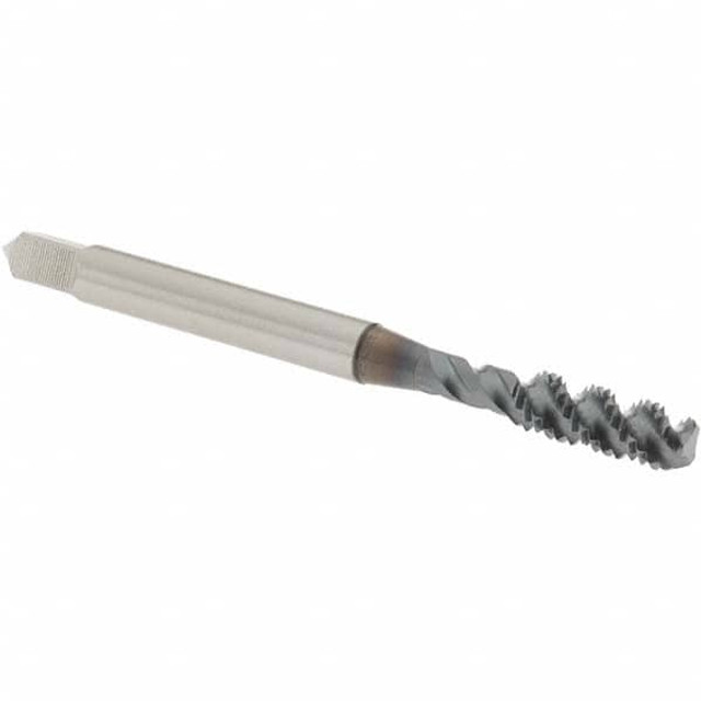 OSG 1413508 Spiral Flute Tap: #10-32 UNF, 3 Flutes, Bottoming, 2B Class of Fit, High Speed Steel, TICN Coated