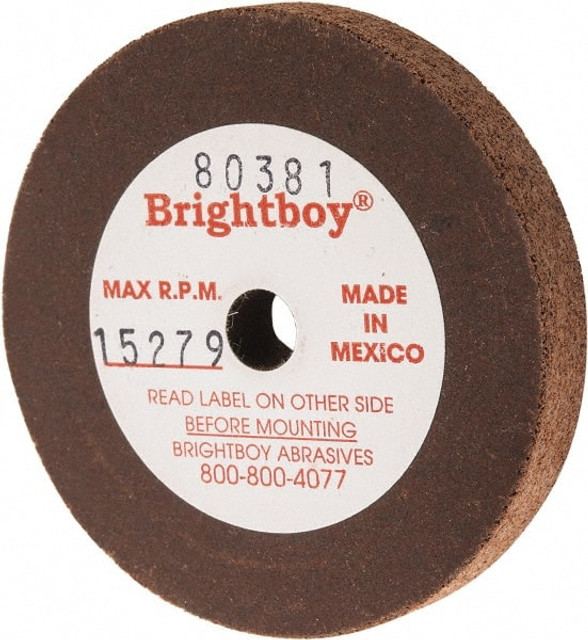 Cratex 80381 Surface Grinding Wheel: 2" Dia, 1/4" Thick, 1/4" Hole, 46 Grit