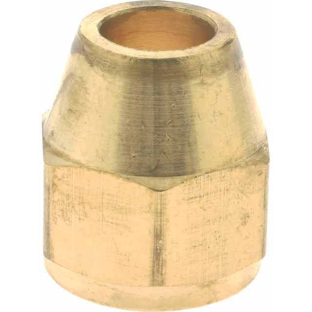 CerroBrass P-N1-6 Brass Flared Tube Short Nut: 3/8" Tube OD, 45 ° Flared Angle