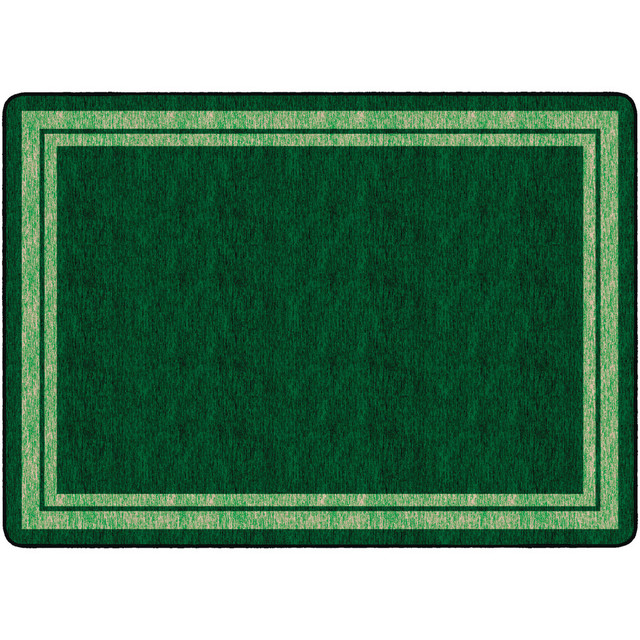 FLAGSHIP CARPETS FE426-32A  Double-Border Rectangular Rug, 72in x 100in, Clover Green