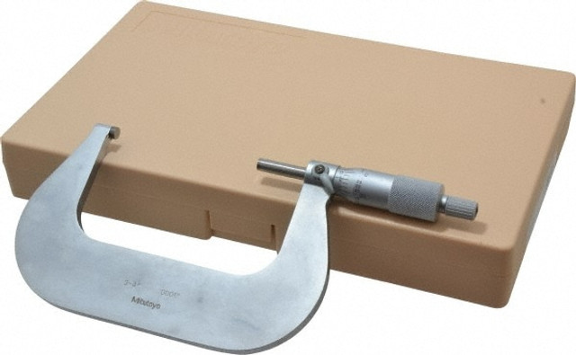 Mitutoyo 101-120 Mechanical Outside Micrometer: 4" Range, 0.0001" Graduation