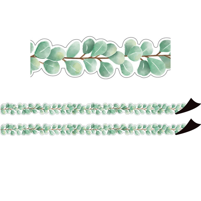 EDUCATORS RESOURCE Teacher Created Resources TCR77557-2  Magnetic Border, Eucalyptus, 24ft Per Pack, Set Of 2 Packs