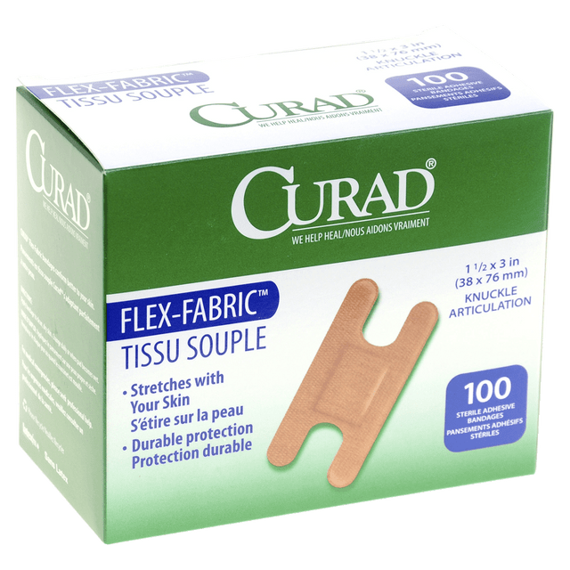 Medline MIINON25510 Adhesive Knuckle Bandages, 1 1/2in x 3in, Box Of 100 Medline MIINON25510 Adhesive Knuckle Bandages, 1 1/2in x 3in, Box Of 100
