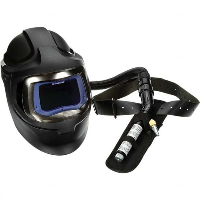 3M 7100194535 Welding Helmet: Black, Polycarbonate, Shade 5 & 8 to 13