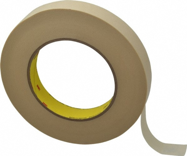 3M 7000048942 Masking Tape: 18 mm Wide, 60 yd Long, 6.3 mil Thick, Tan