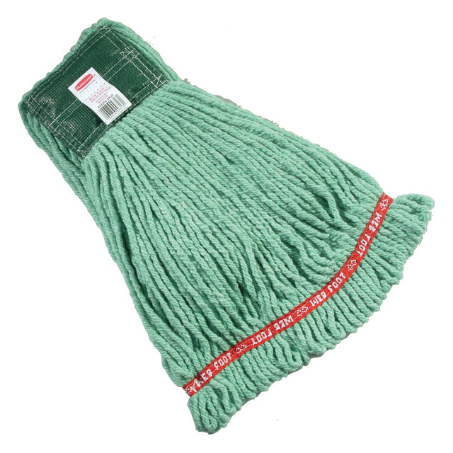 RUBBERMAID FGA25206GR00 Premium Web Foot Shrinkless Wet Mop, Medium 5in Headband, Green RUBBERMAID FGA25206GR00 Premium Web Foot Shrinkless Wet Mop, Medium 5in Headband, Green
