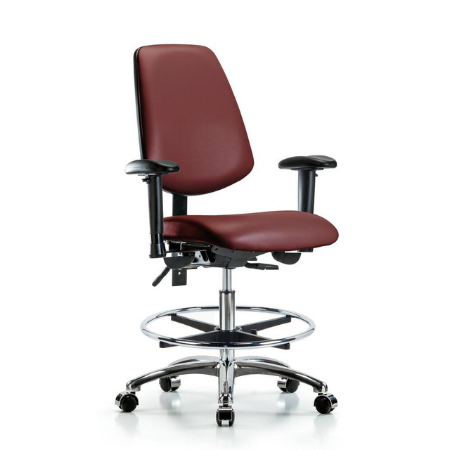 Blue Ridge Ergonomics MSC49030 Task Chair: Vinyl, Borscht