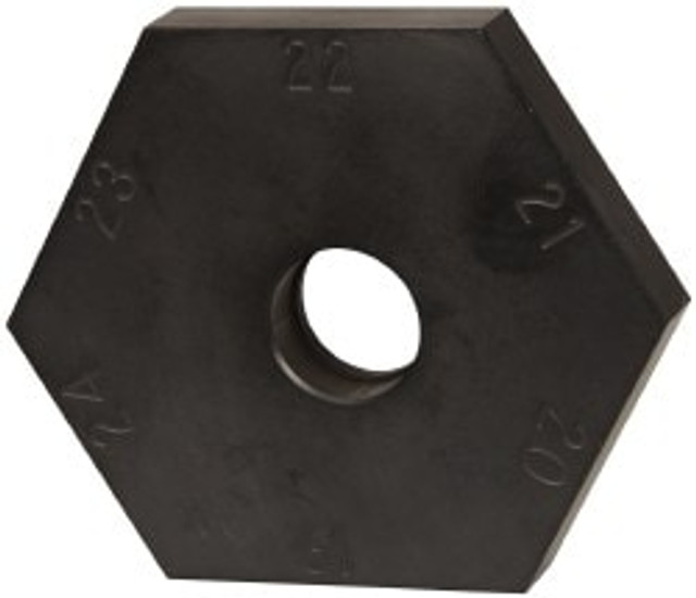 Mitee-Bite 90140 18 to 24mm Hex, 1/2-13 Stud Thread, Irregular Hex Clamp