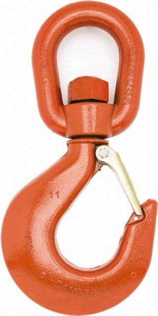 Campbell 3952415PL #4 Hook, 2 Ton Capacity, Alloy Steel Swivel Hoist Hook