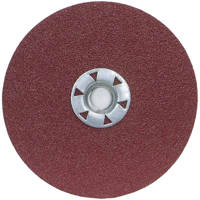 Merit Abrasives 66261138765 Quick-Change Disc: 7" Disc Dia, 24 Grit, Ceramic Alumina, Coated