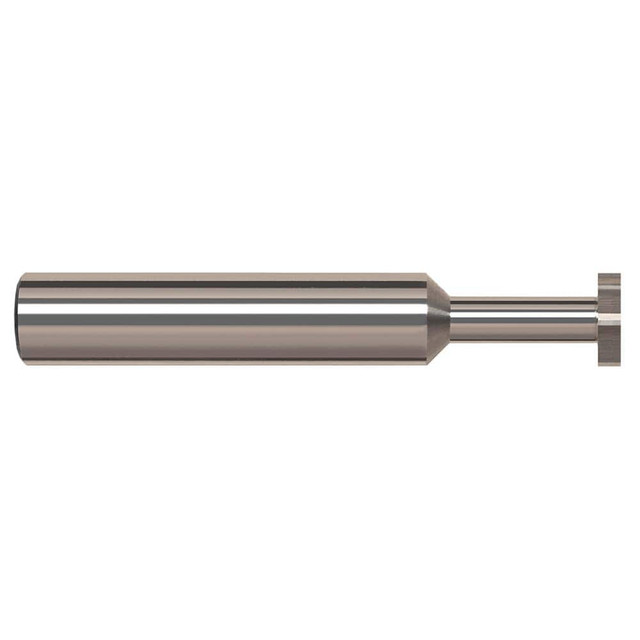 Harvey Tool 988980 Woodruff Keyseat Cutter: 0.5" Cut Dia, 0.25" Cut Width, 1/2" Shank Dia, Straight Tooth