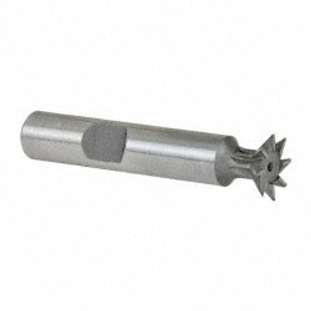 MSC CDT5008-45 Dovetail Cutter: 45 °, 1/2" Cut Dia, 1/8" Cut Width, Cobalt