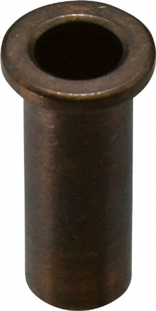 Boston Gear 35590 Flanged Sleeve Bearing: 1/2" ID, 5/8" OD, 1-3/4" OAL, Oil Impregnated Bronze