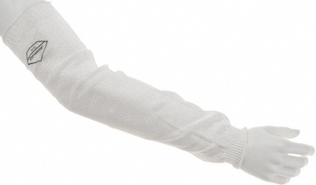 PIP 20-D20 Cut-Resistant Sleeves: Size Universal, White, ANSI Cut A2