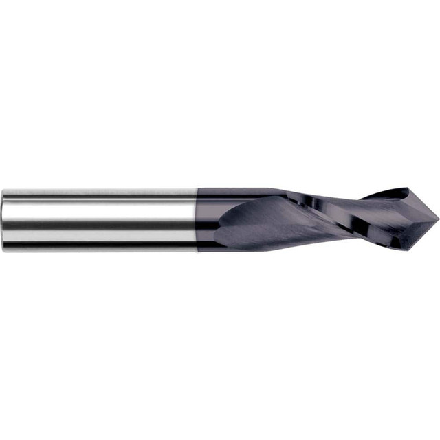 Harvey Tool 12908-C3 Drill Mill: 1/8" Dia, 1/2" LOC, 2 Flutes, 120 &deg; Point, Solid Carbide