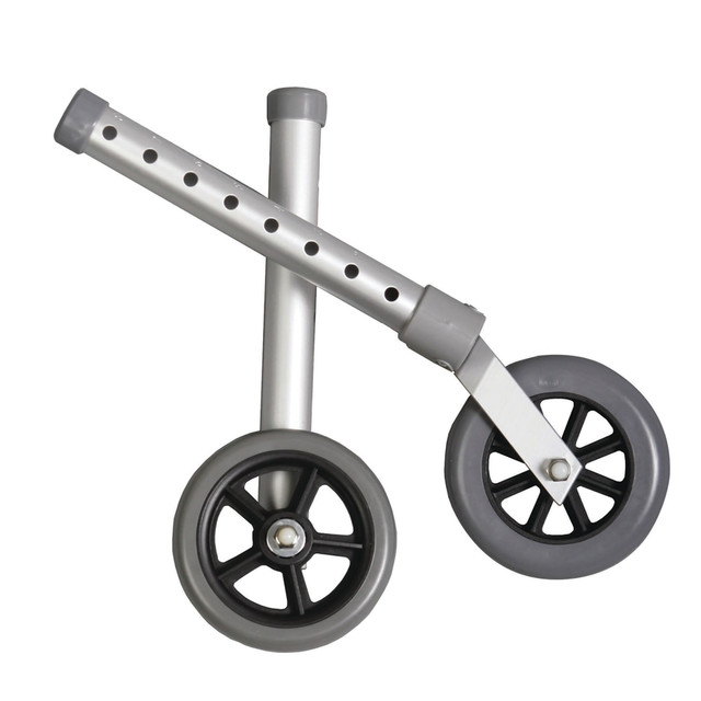 MEDLINE INDUSTRIES, INC. MDS86615W5 Medline Walker Caster Kits, 5in, Gray, Case Of 2 MEDLINE INDUSTRIES, INC. MDS86615W5 Medline Walker Caster Kits, 5in, Gray, Case Of 2