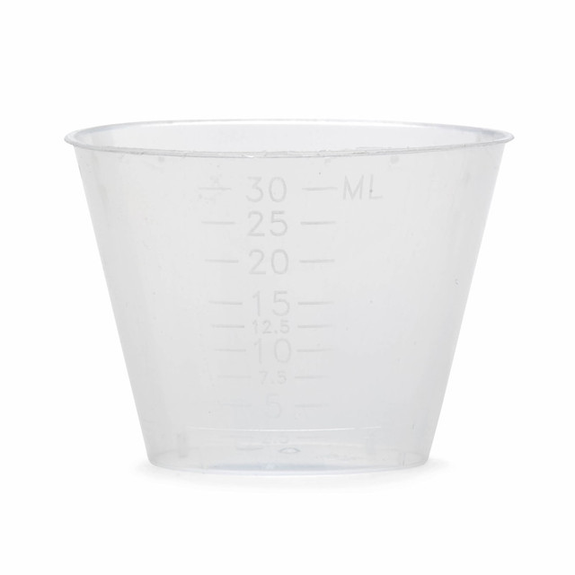 MEDLINE INDUSTRIES, INC. Medline DYNDX02763  Non-Sterile Graduated Plastic Medicine Cups, 2 Oz, Clear, Pack Of 1,840