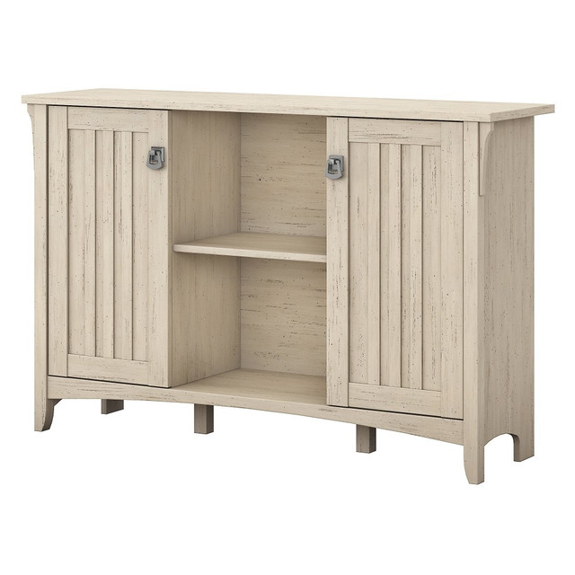 BUSH INDUSTRIES INC. SAS147AW-03 Bush Furniture Salinas Storage Cabinet With Doors, Antique White, Standard Delivery BUSH INDUSTRIES INC. SAS147AW-03 Bush Furniture Salinas Storage Cabinet With Doors, Antique White, Standard Delivery