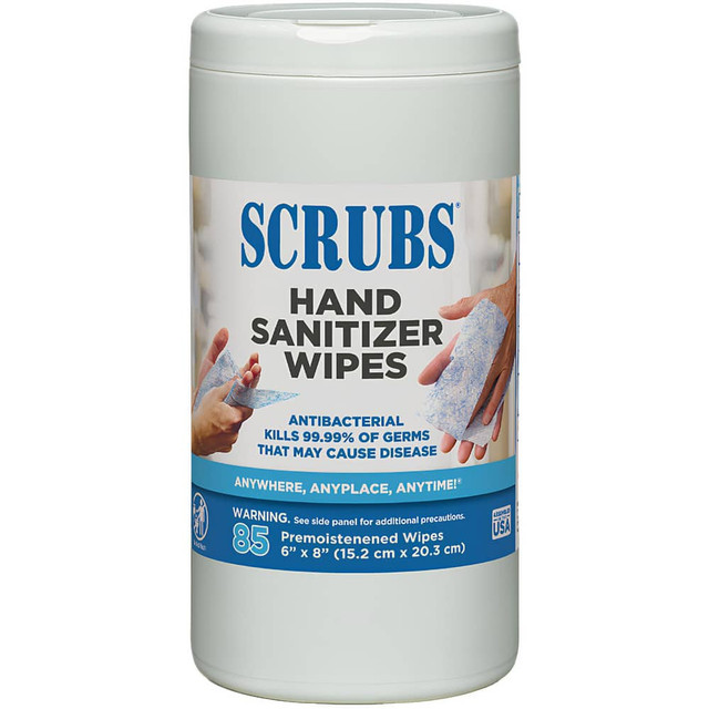 Scrubs 90985 Sanitizing Wipes: Pre-Moistened