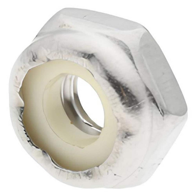 Value Collection 1-THN-10F Hex Lock Nut: Insert, Nylon Insert, Grade 18-8 Stainless Steel, Uncoated