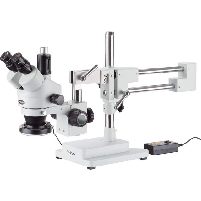 AmScope SM-4TX-144A-10M Microscopes; Microscope Type: Stereo ; Eyepiece Type: Trinocular ; Image Direction: Upright ; Eyepiece Magnification: 10x