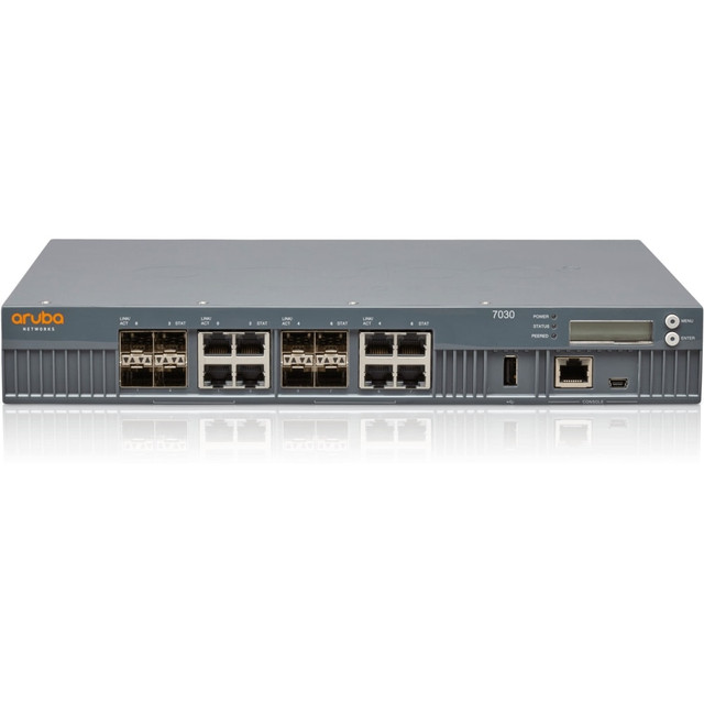 HP INC. Aruba JY851A  7030 Wireless LAN Controller - 8 x Network (RJ-45) - Gigabit Ethernet - Rack-mountable