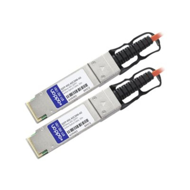 ADD-ON COMPUTER PERIPHERALS, INC. QSFP-40G-AOC30M-AO AddOn 30m Industry Standard QSFP+ AOC - Network cable - QSFP+ to QSFP+ - 30 m - fiber optic - active