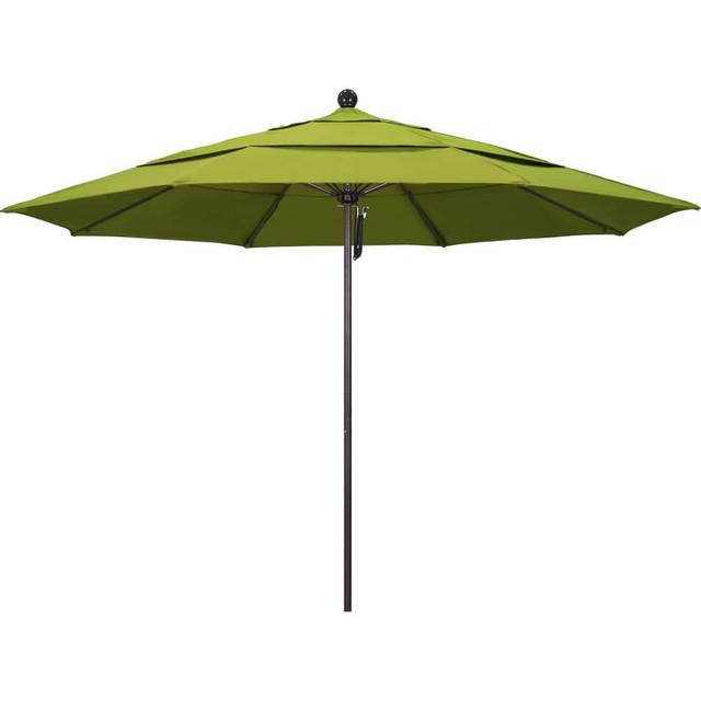 California Umbrella 194061619247 Patio Umbrellas; Fabric Color: Ginkgo ; Base Included: No ; Fade Resistant: Yes ; Diameter (Feet): 11 ; Canopy Fabric: Pacifica