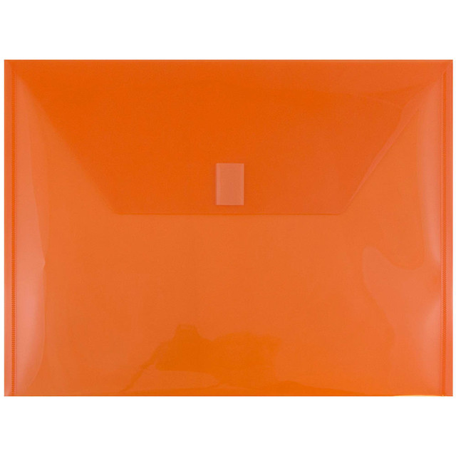 JAM PAPER AND ENVELOPE 218V0OR JAM Paper Plastic Booklet Envelopes, Letter-Size, 9 3/4in x 13in, Hook & Loop Closure, Orange, Pack Of 12 JAM PAPER AND ENVELOPE 218V0OR JAM Paper Plastic Booklet Envelopes, Letter-Size, 9 3/4in x 13in, Hook & Loop Closure, Orange, Pack Of 12