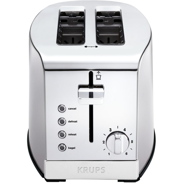 T-FAL/WEAREVER KH732D51 Krups 2-Slice Toaster, Silver T-FAL/WEAREVER KH732D51 Krups 2-Slice Toaster, Silver