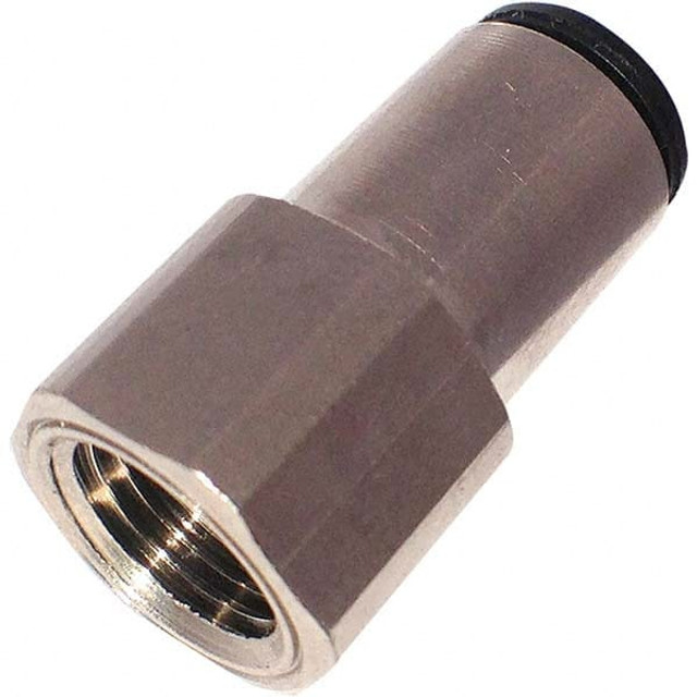 Legris 3114 08 17 Push-To-Connect Tube to Female BSPP & Tube to Metric Thread Tube Fitting: 3/8" Thread