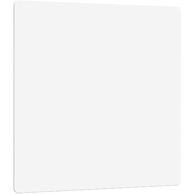 SP RICHARDS Lorell 18324  DIY Frameless Magnetic Glass Board - 36in (3 ft) Width x 36in (3 ft) Height - White Glass Surface - Aluminum Frame - Rectangle - Magnetic - 1 Each