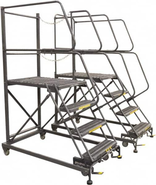 Ballymore SW SEP7-3648 Carbon Steel Rolling Ladder: 7 Step