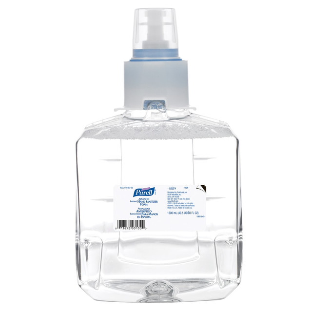 GOJO INDUSTRIES INC 1905-02 Purell Advanced Instant Hand Sanitizer Foam, 1200 mL GOJO INDUSTRIES INC 1905-02 Purell Advanced Instant Hand Sanitizer Foam, 1200 mL