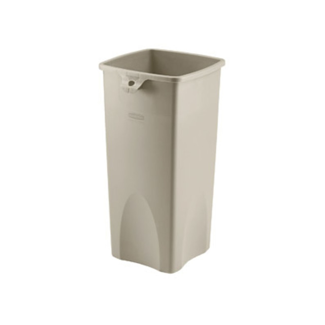RUBBERMAID 356988BG Commercial Untouchable Square Container - 23 gal Capacity - Square - Crack Resistant - 32.9in Height x 16.5in Width x 15.5in Depth - Plastic - Beige - 1 Each RUBBERMAID 356988BG Commercial Untouchable Square Container - 23 gal Capacity - Square - Crack Resistant - 32.9in Height x 16.5in Width x 15.5in Depth - Plastic - Beige - 1 Each