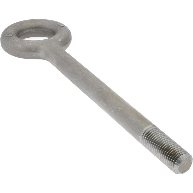 Gibraltar P12485GB Lifting Eye Bolt: Without Shoulder, 9,000 lb Capacity, 1-8 Thread, Grade C-1030/C-1035 Steel