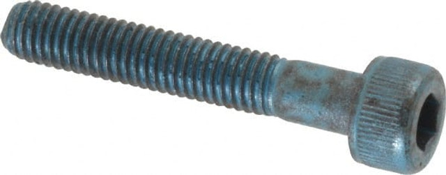 Metric Blue UST179706 Socket Cap Screw: M5 x 0.8, 30 mm Length Under Head, Socket Cap Head, Hex Socket Drive, Alloy Steel, Metric Blue Finish