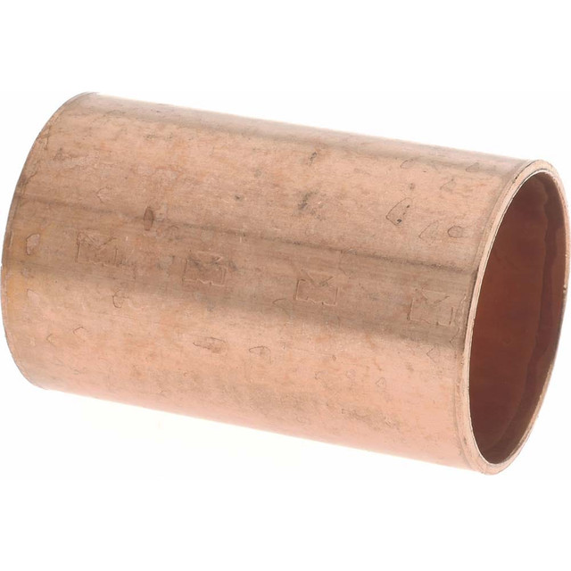 Mueller Industries W 01906 Wrot Copper Pipe Coupling: 1" Fitting, C x C, Solder Joint