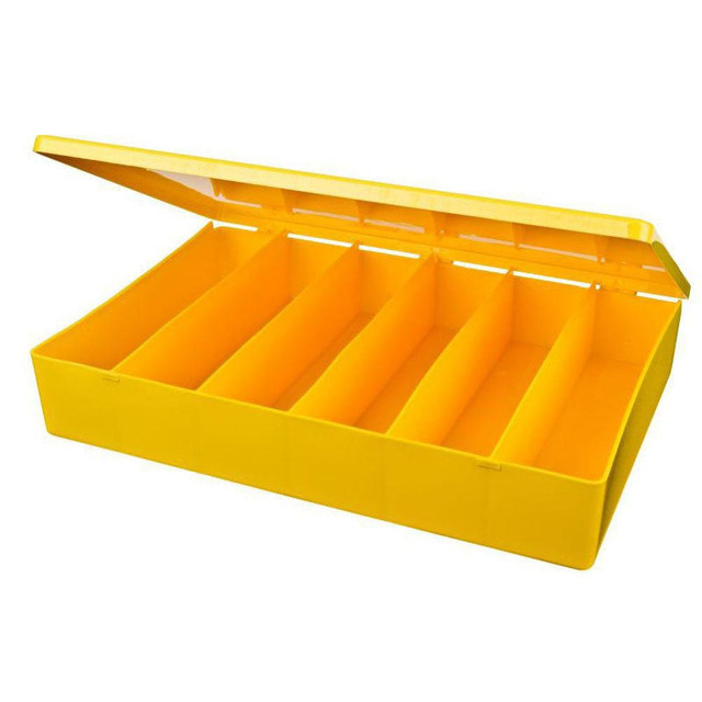 Flambeau M806 6 Compartment Yellow Small Parts Box