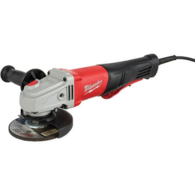 Milwaukee Tool 6143-31 Corded Angle Grinder: 5" Wheel Dia, 12,000 RPM, 5/8-11 Spindle