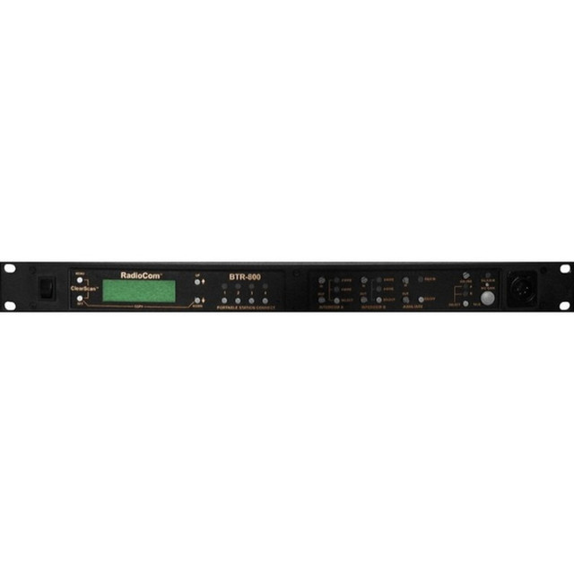 ROBERT BOSCH LLC RTS BTR-800-C4R5  Two-Channel UHF Synthesized Wireless Intercom Base Station - Wired/Wireless - 1000 ft - Rack-mountable, Desktop