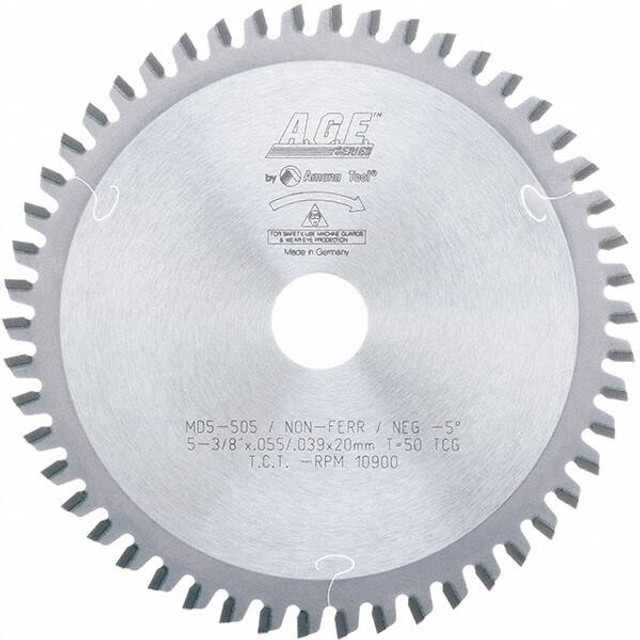 Amana Tool MD5-505 Wet & Dry Cut Saw Blade: 5-3/8" Dia, 20" Arbor Hole, 50 Teeth