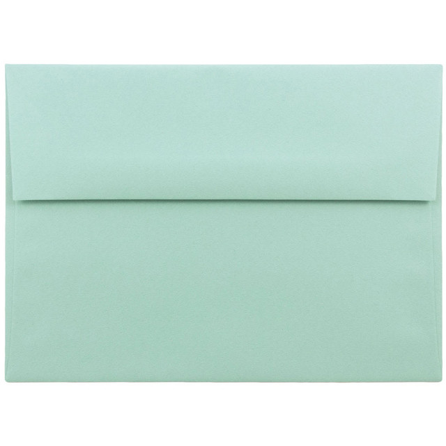 JAM PAPER AND ENVELOPE 1523985 JAM Paper Booklet Invitation Envelopes, A7, Gummed Seal, Aqua Blue, Pack Of 25 JAM PAPER AND ENVELOPE 1523985 JAM Paper Booklet Invitation Envelopes, A7, Gummed Seal, Aqua Blue, Pack Of 25