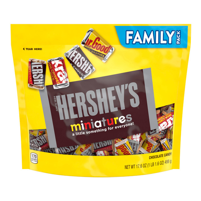 HERSHEYs 21491 Miniatures Chocolate Candy Assortment, 17.6 Oz Bag HERSHEYs 21491 Miniatures Chocolate Candy Assortment, 17.6 Oz Bag