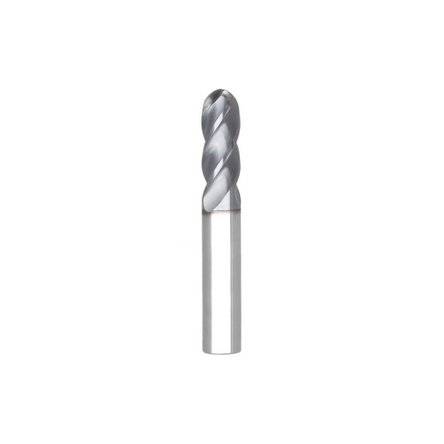 Niagara Cutter 03083811 Ball End Mill: 0.3125" Dia, 0.625" LOC, 4 Flute, Solid Carbide