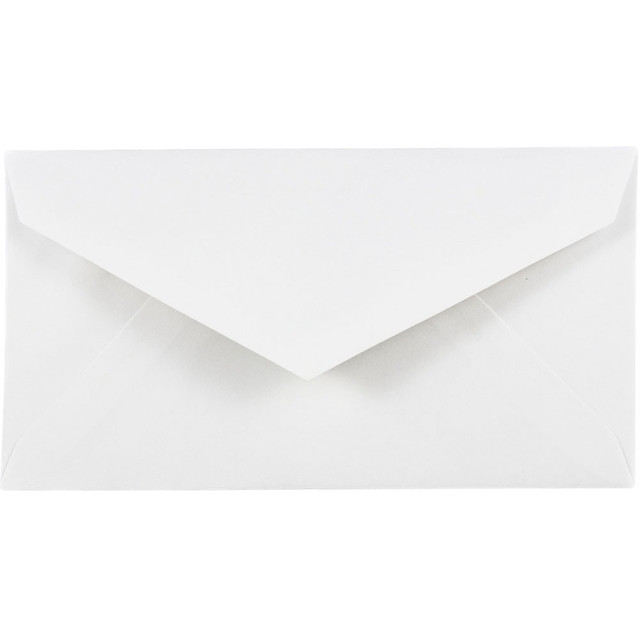 JAM PAPER AND ENVELOPE JAM Paper 4093007  Booklet Envelopes, #7 3/4 Monarch, Commercial Flap, Gummed Seal, White, Pack Of 25