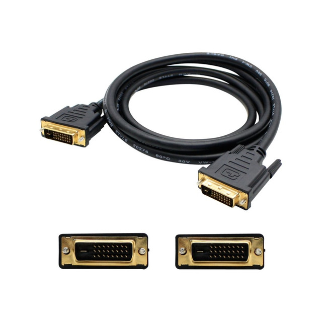 ADD-ON COMPUTER PERIPHERALS, INC. DVID2DVIDDL1F AddOn 1ft DVI-D Cable - DVI cable - dual link - DVI-D (M) to DVI-D (M) - 1 ft - black