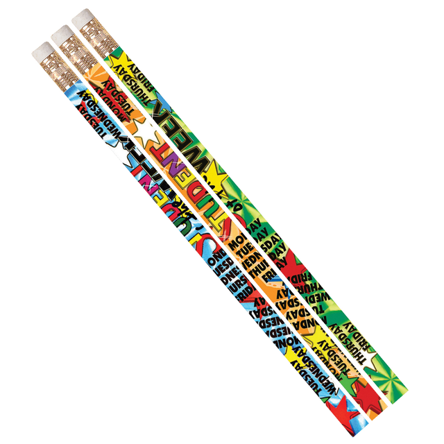 Musgrave Pencil Co. Inc. MUS1383D-12 Musgrave Pencil Co. Motivational Pencils, 2.11 mm, #2 Lead, Student Of The Week, Multicolor, Pack Of 144